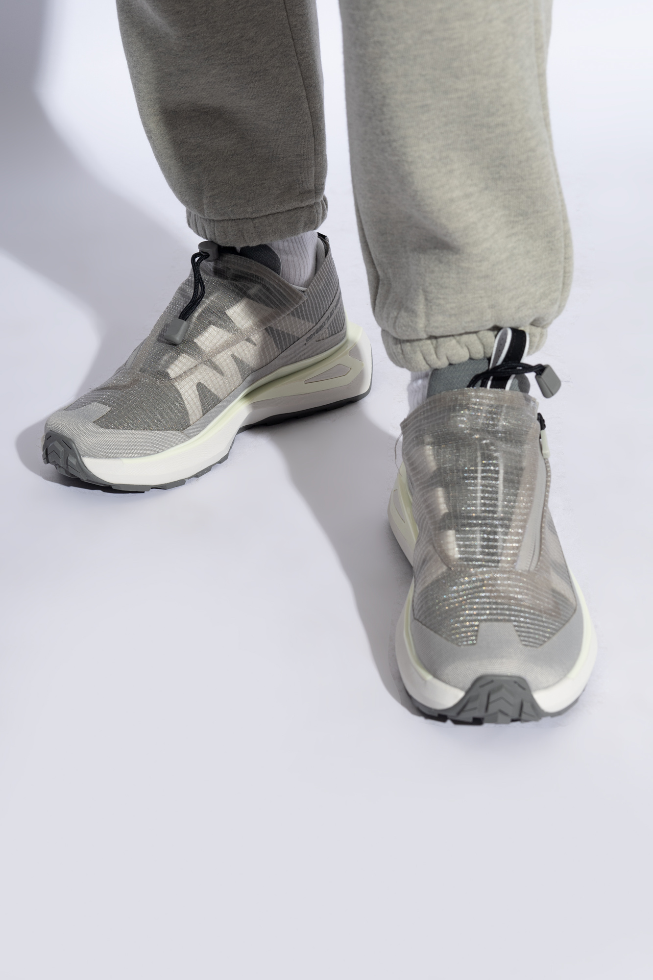 Grey 'Odyssey Elmt Advanced Clear' sports shoes Salomon